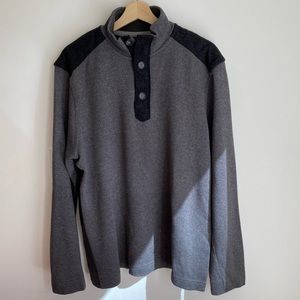 Banana Republic - Grey & Black Half Zip Up Sweater